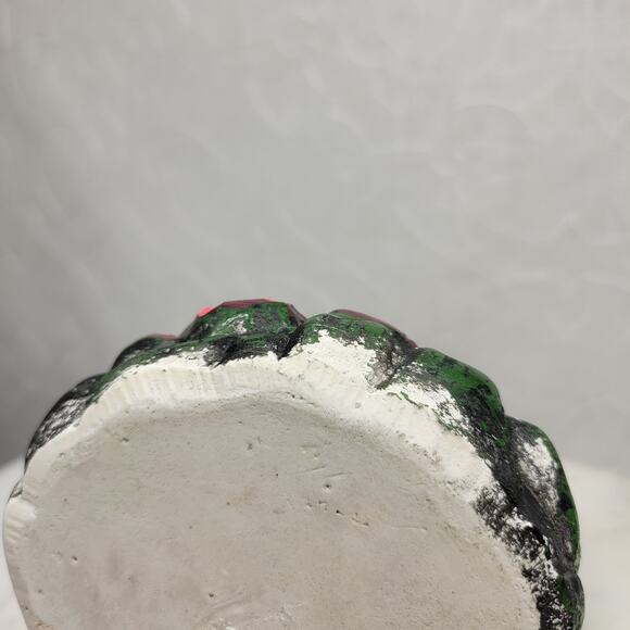 Antique Virgin Mary Serpent Votive Holder Chalkware Statue Religious Catholic - Picture 12 of 16